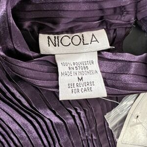 Vintage Nicola Sleeveless Blouse Women's Size Medium Purple NWT Fairycore‎ Style